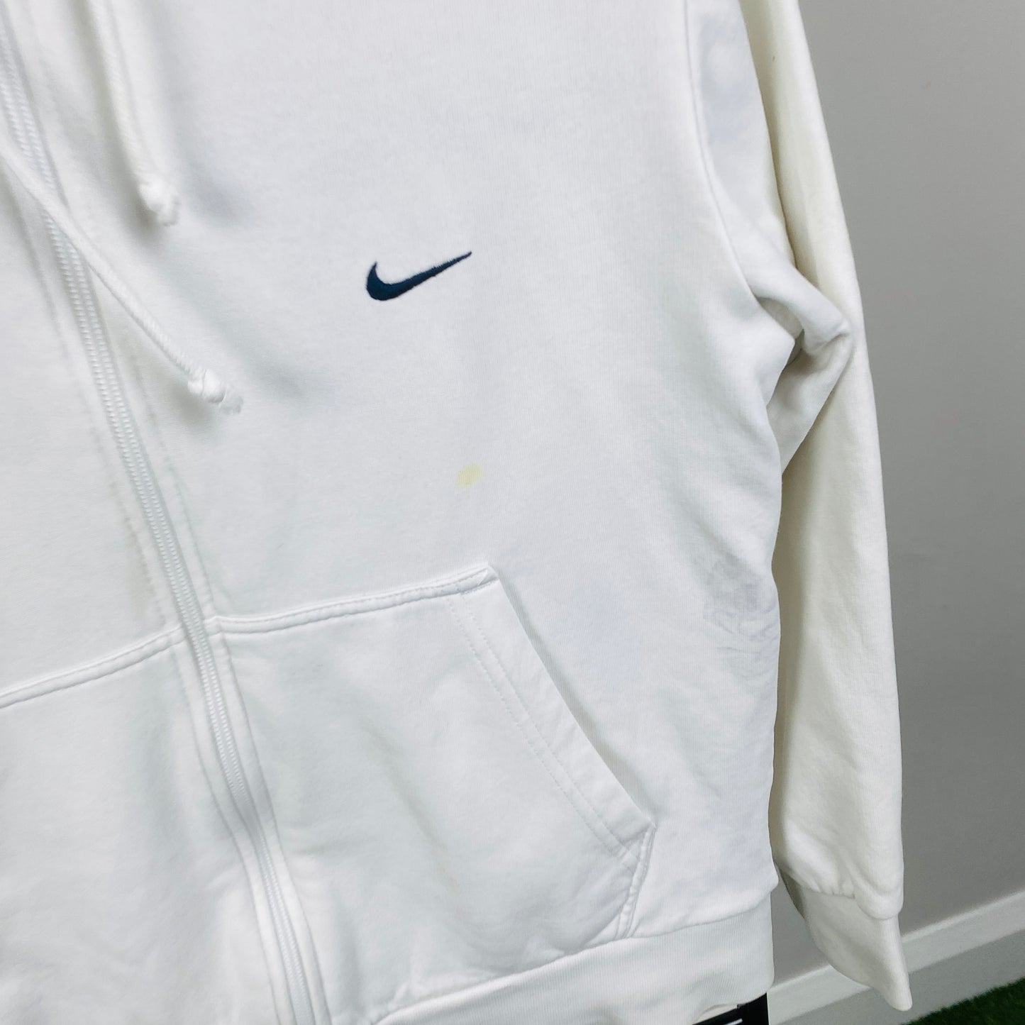 00s Nike Zip Hoodie White Small