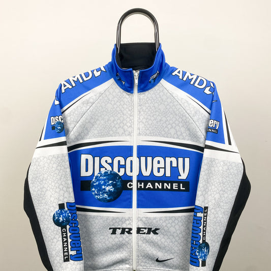 00s Nike Discovery Channel Cycling Sweatshirt White Small