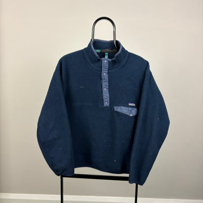 90s Patagonia Synchilla Fleece Sweatshirt Blue XL