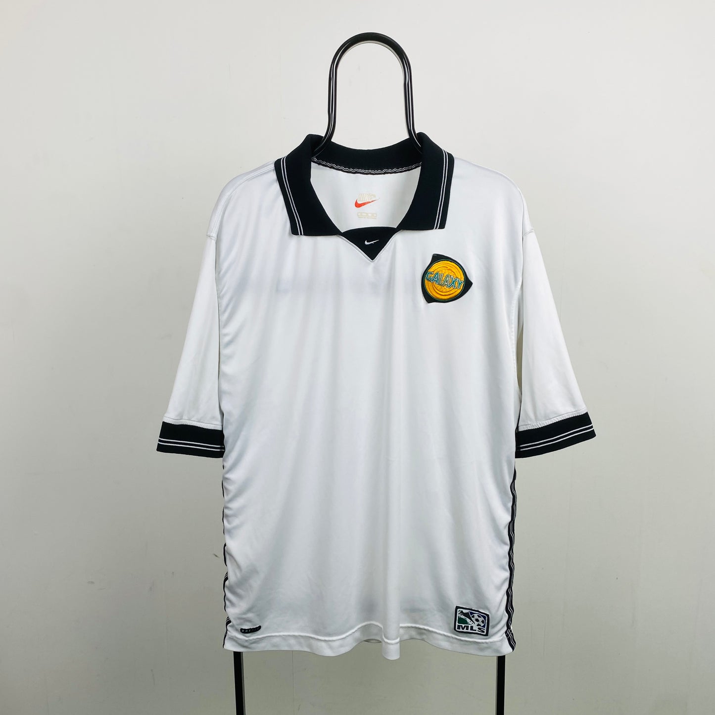 90s Nike LA Galaxy Football Shirt T-Shirt White XL