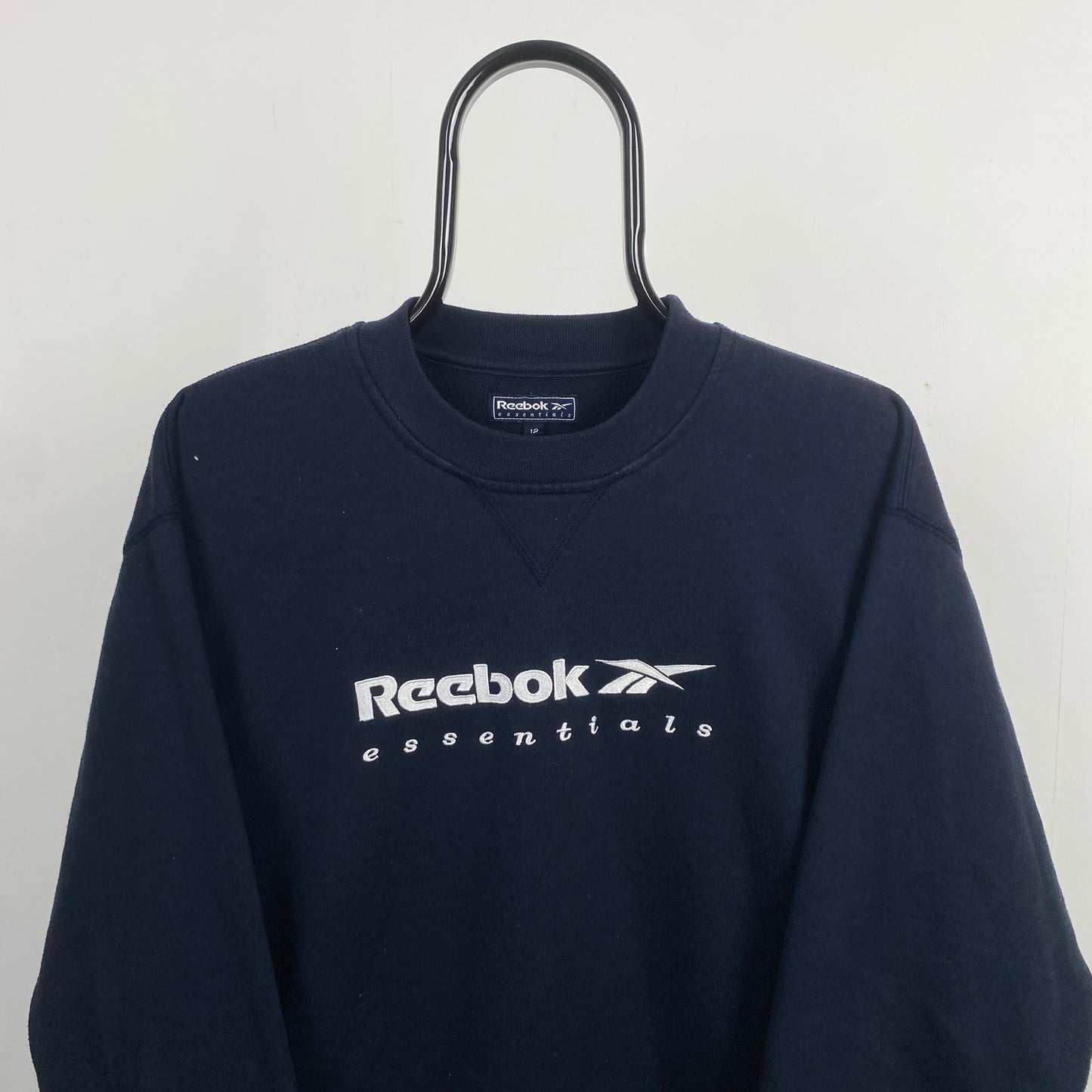 Retro Reebok Sweatshirt Blue Large