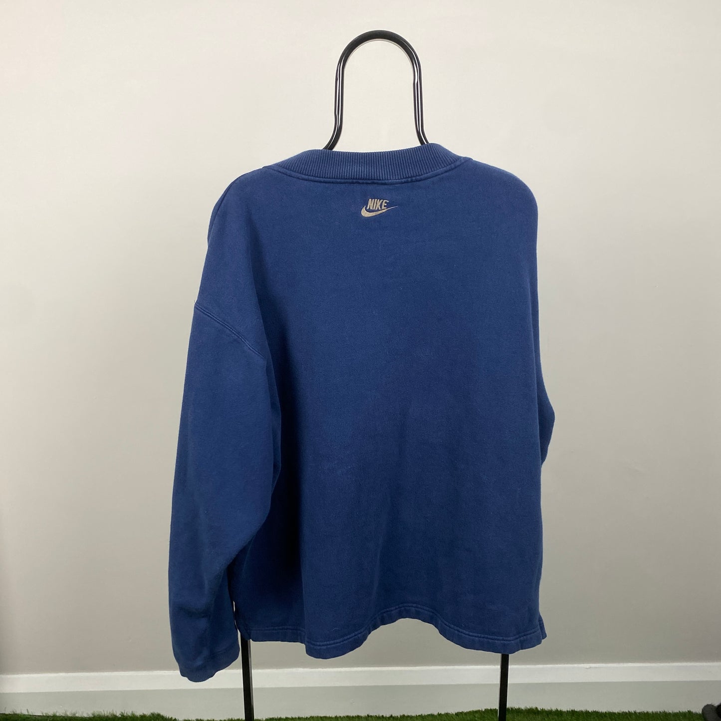 90s Nike Sweatshirt Blue Large