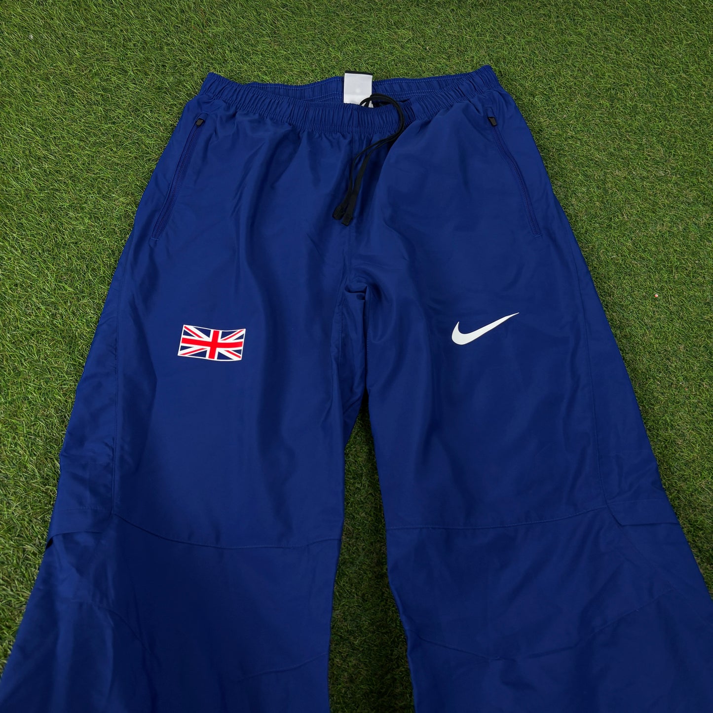 00s Nike GB Athletics Joggers Blue Medium