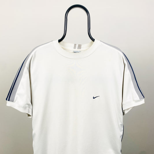 00s Nike Piping T-Shirt White Large