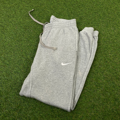 00s Nike Wide Leg Cotton Joggers Grey Small