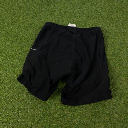 90s Nike Padded Cycling Shorts Black Large