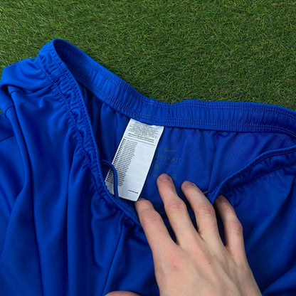 00s Nike Football Shorts Blue Large