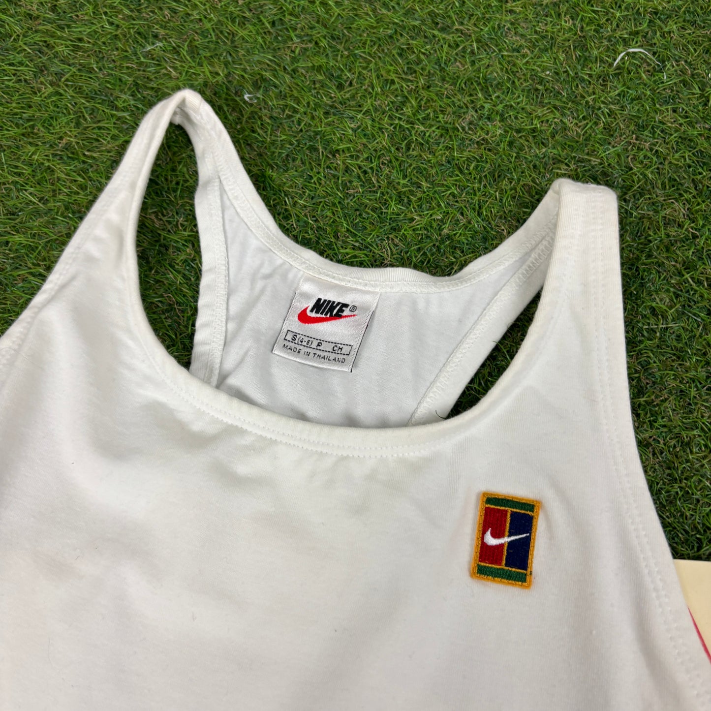 90s Nike Challenge Court Tennis Dress T-Shirt White Small