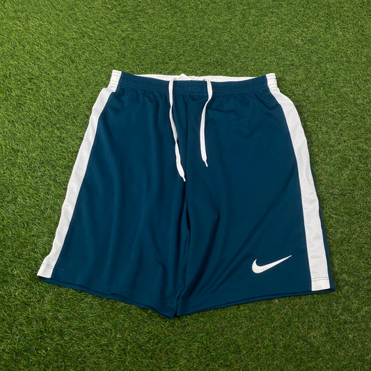 00s Nike Football Shorts Blue Medium