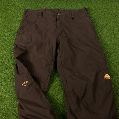 00s Nike ACG Ski Salopettes Joggers Brown XL