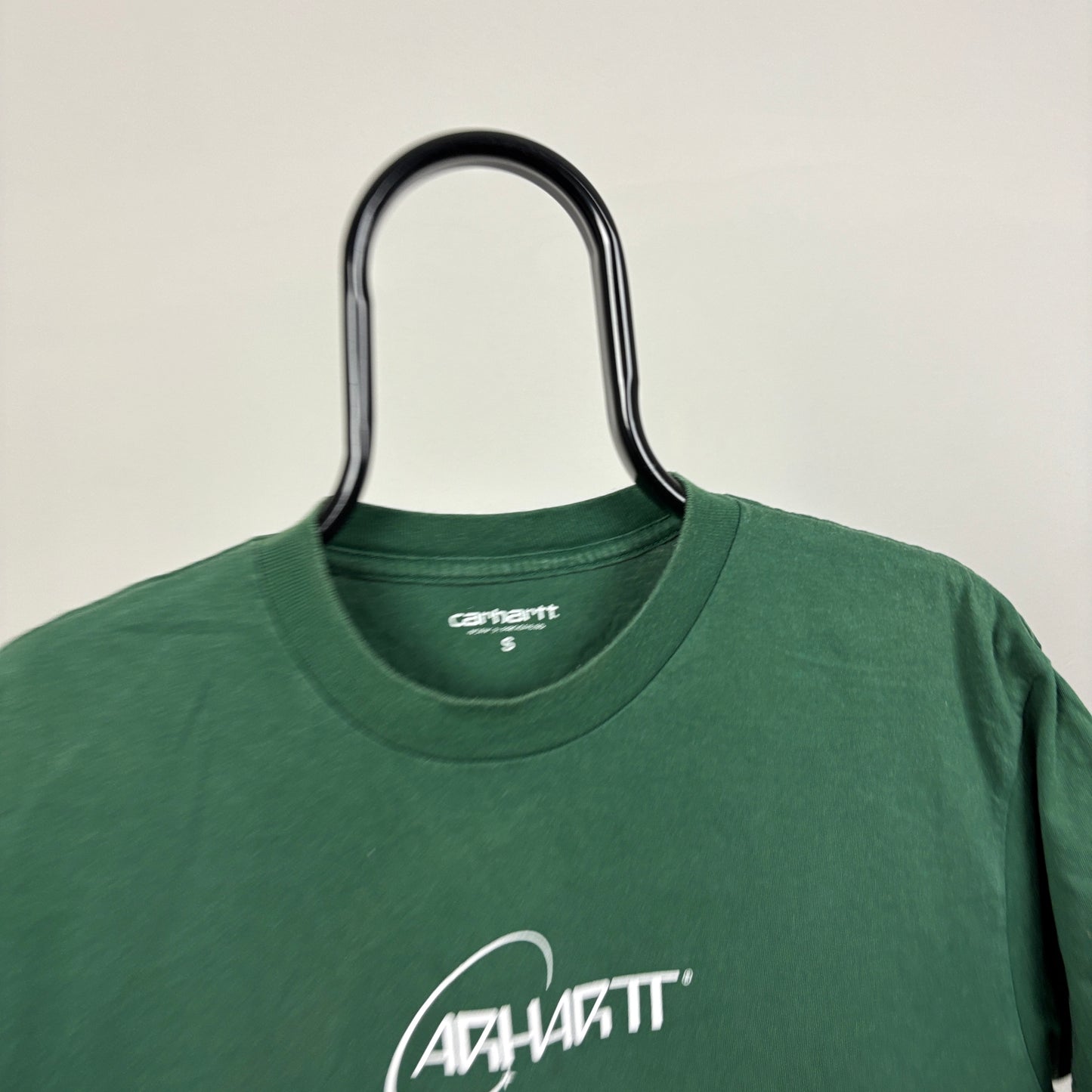 00s Carhartt Orbit T-Shirt Green Small