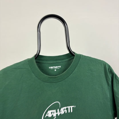 00s Carhartt Orbit T-Shirt Green Small