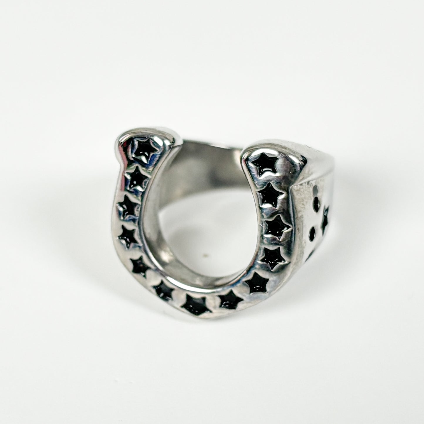 Lucky Horseshoe Ring Silver