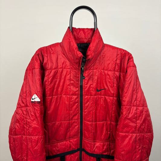 00s Nike ACG Puffer Jacket Red Medium