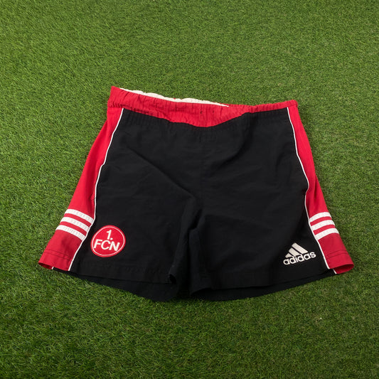90s Adidas FC Nuremberg Football Shorts Black XL