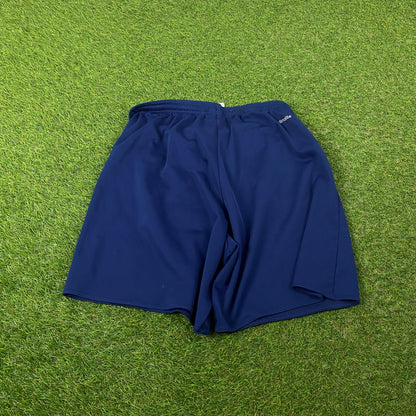00s Adidas Football Shorts Blue Medium