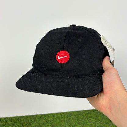 90s Nike Swoosh Hat Black