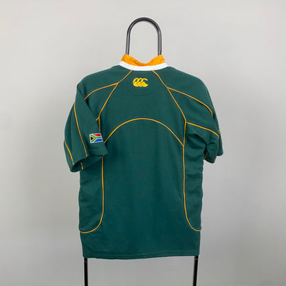 00s Canterbury South Africa Rugby Shirt T-Shirt Green XS