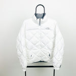 Retro The North Face Puffer Jacket White Small