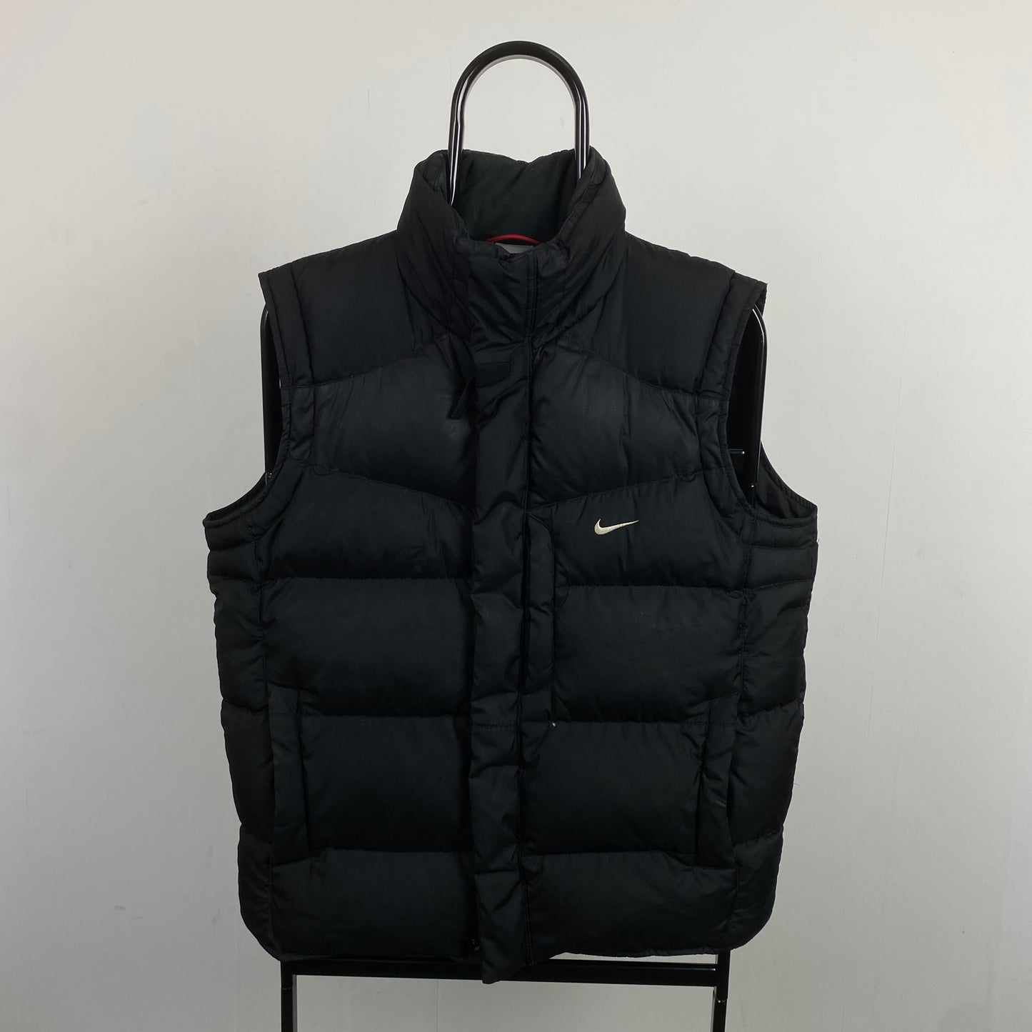 00s Nike Puffer Gilet Jacket Black Small