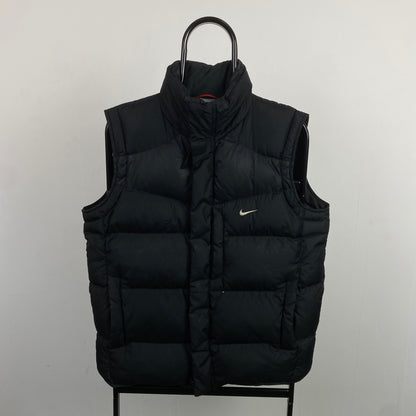 00s Nike Puffer Gilet Jacket Black Small