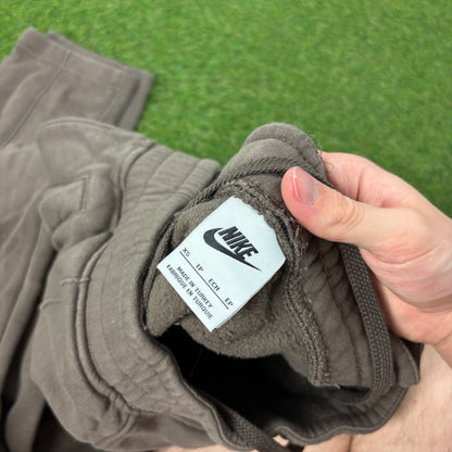 00s Nike Cotton Joggers Brown XS