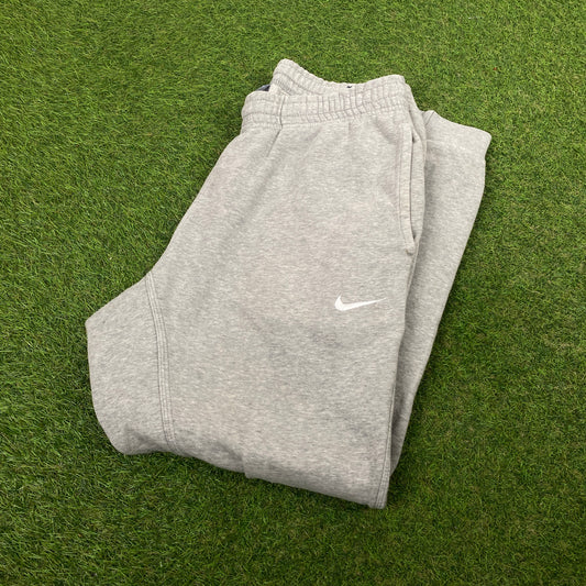 00s Nike Cotton Joggers Grey Medium