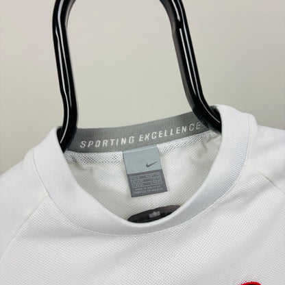 00s Nike Long Sleeve T-Shirt White Medium