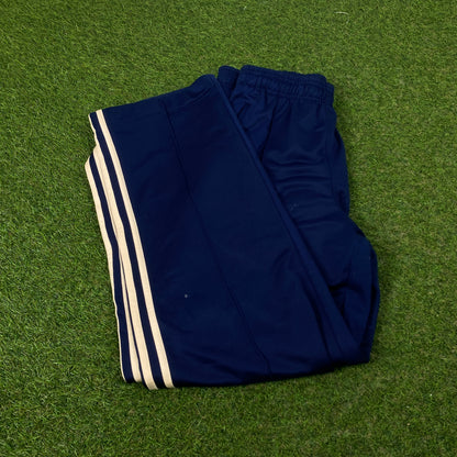 90s Adidas Piping Joggers Blue Small