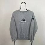 90s Adidas Equipment Sweatshirt Grey Large