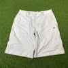 00s Adidas Cargo Shorts White Large