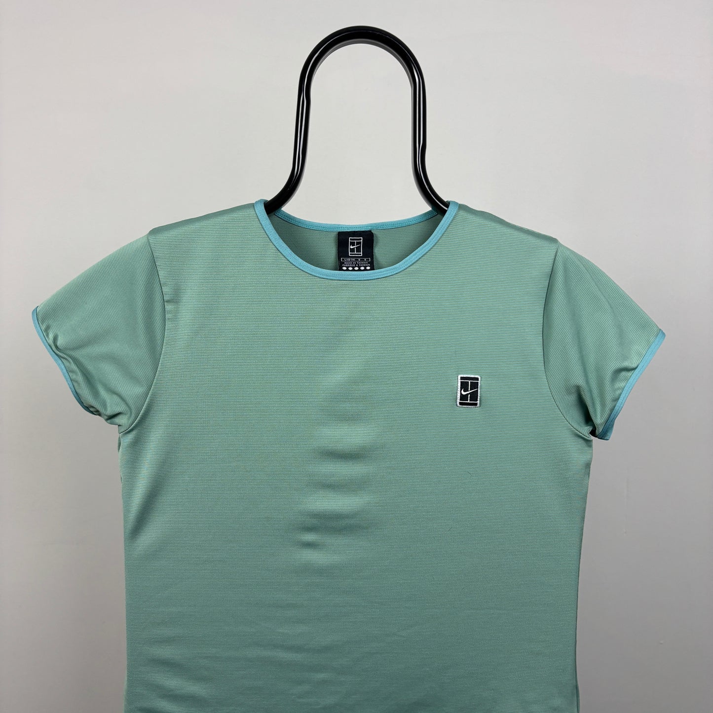 00s Nike Court Tennis T-Shirt Green Large