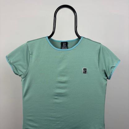 00s Nike Court Tennis T-Shirt Green Large