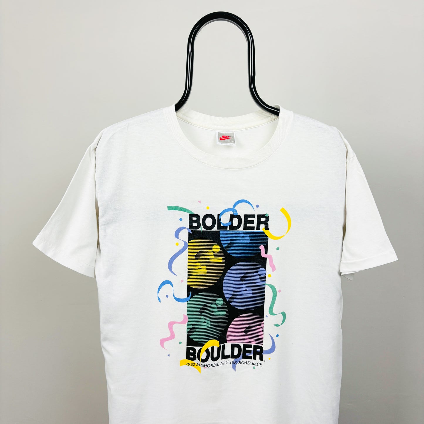 90s Nike Boulder Marathon T-Shirt White Medium
