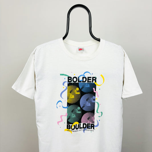 90s Nike Boulder Marathon T-Shirt White Medium