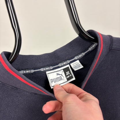 90s Puma King Sweatshirt Blue XL