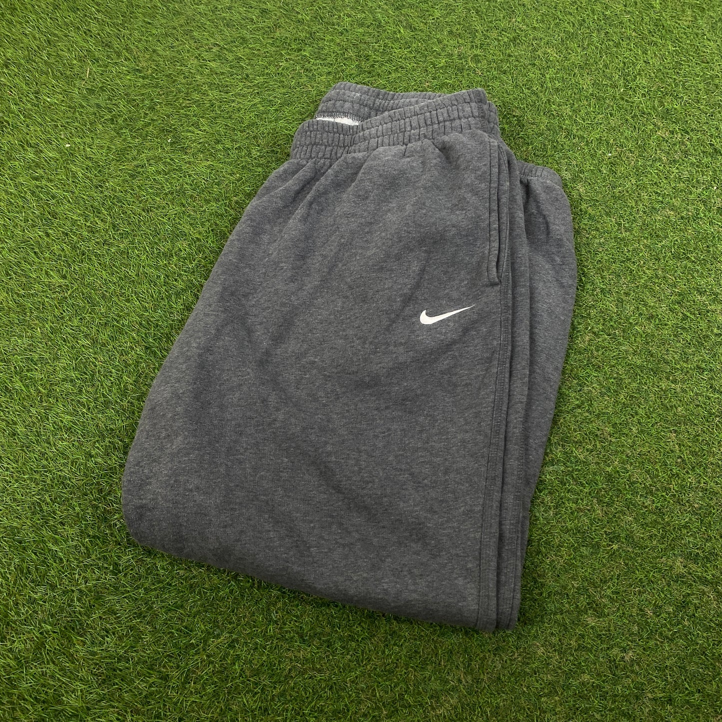 00s Nike Wide Leg Cotton Joggers Grey XL