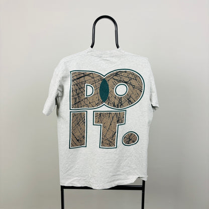 90s Nike Just Do It T-Shirt Grey Small