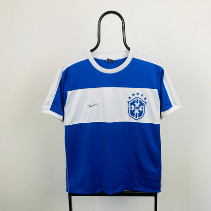 00s Nike Brazil Football Shirt T-Shirt White Medium