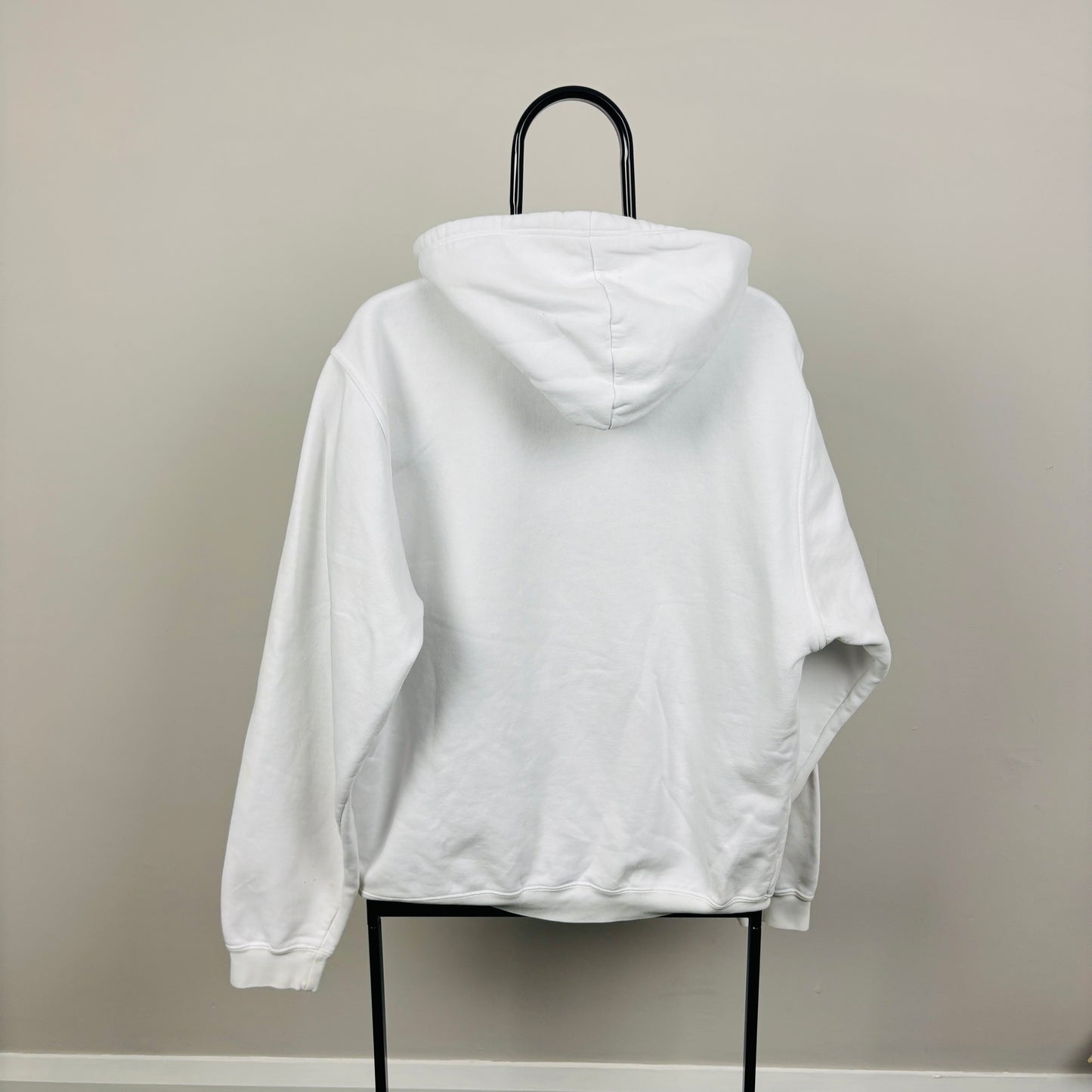 00s Nike Swoosh Hoodie White Medium