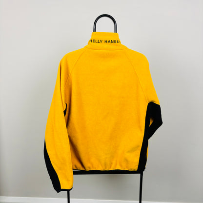 90s Helly Hansen Fleece Sweatshirt Yellow Medium