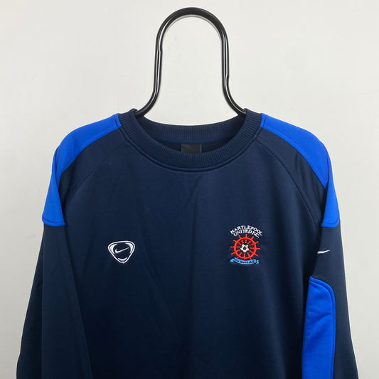 00s Nike Hartlepool Football Sweatshirt Blue XL