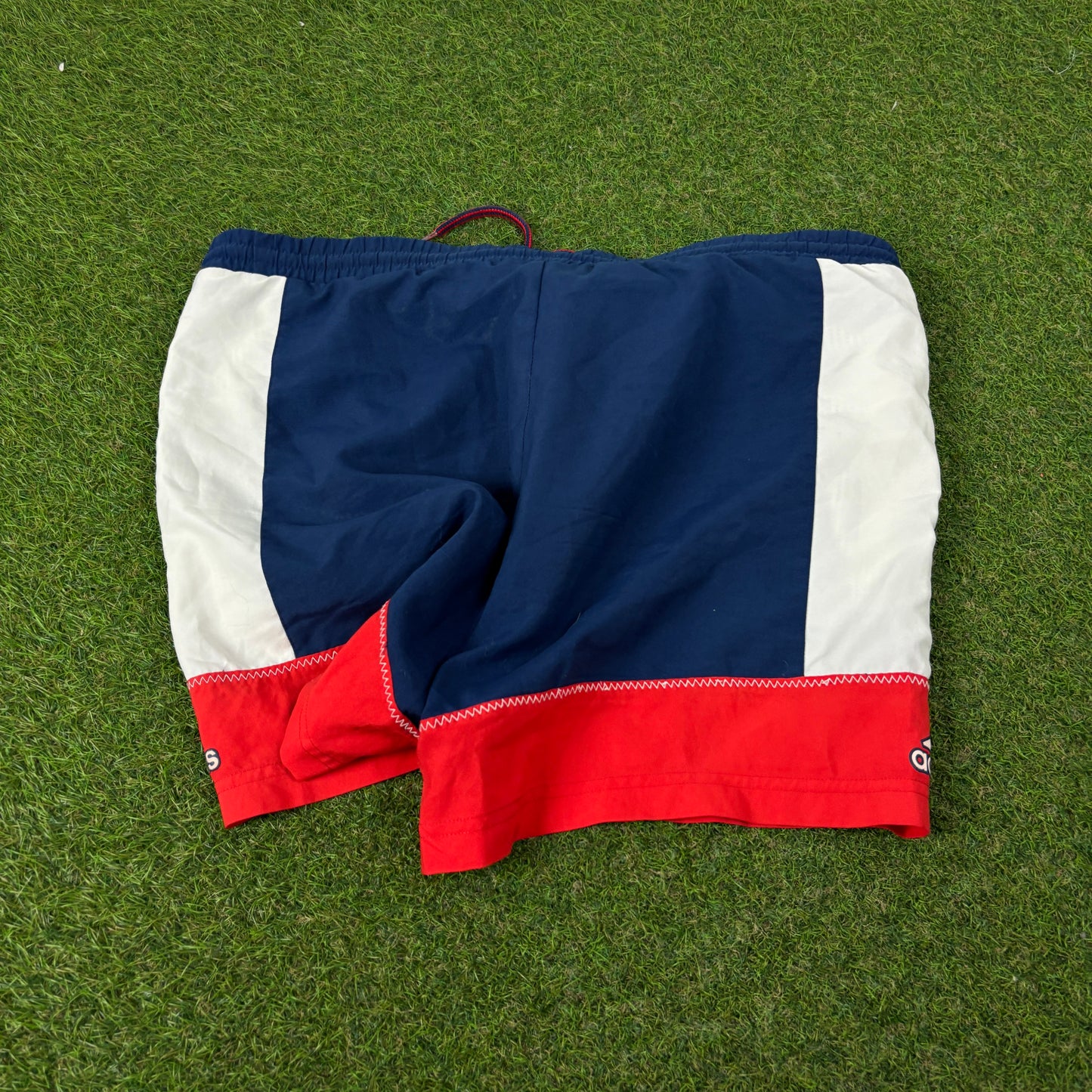 90s Adidas Swim Shorts Blue Medium