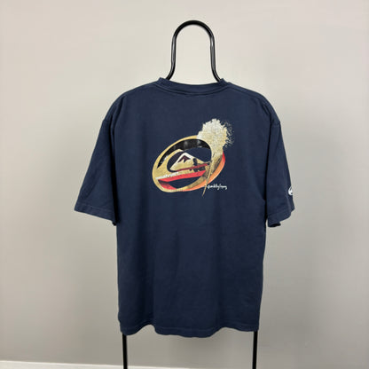 90s Quiksilver Surf T-Shirt Blue XL
