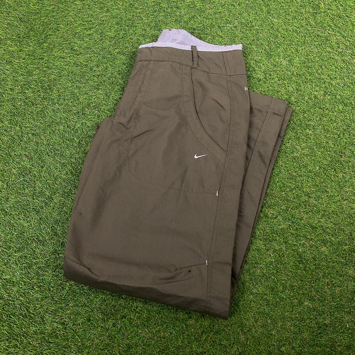 00s Nike Cargo Trousers Joggers Brown Small