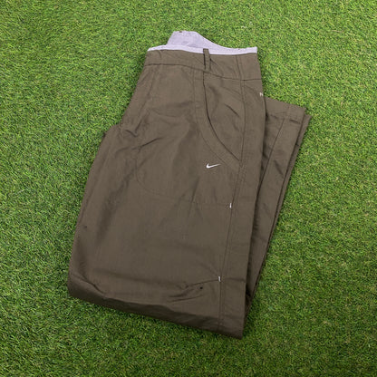 00s Nike Cargo Trousers Joggers Brown Small