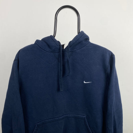 00s Nike Heavyweight Hoodie Blue Medium