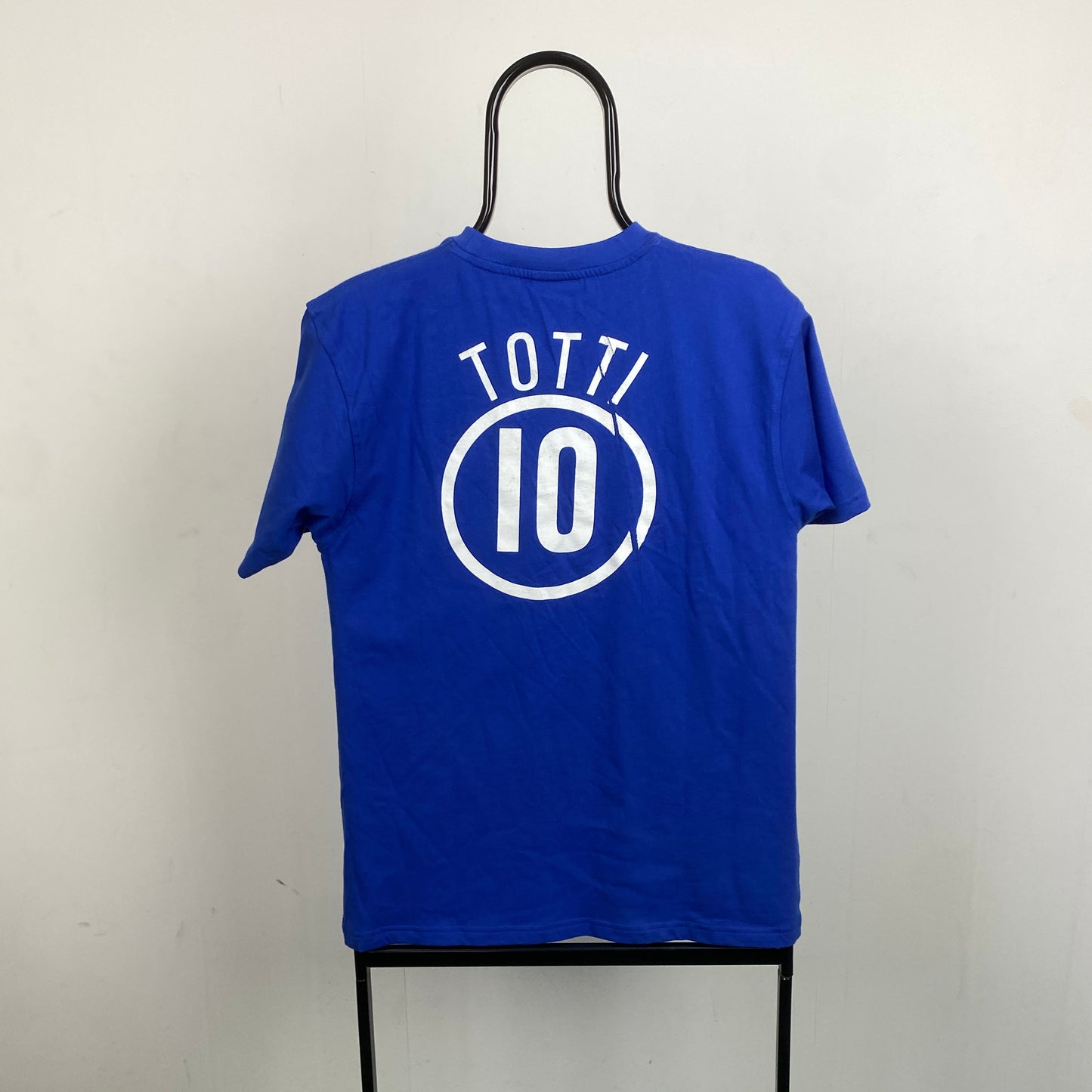 00s Nike Italy Football T-Shirt Blue Small