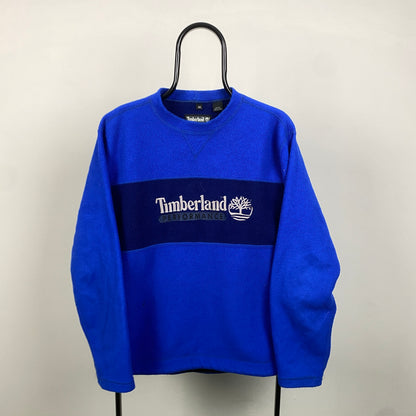 90s Timberland Fleece Sweatshirt Blue Medium