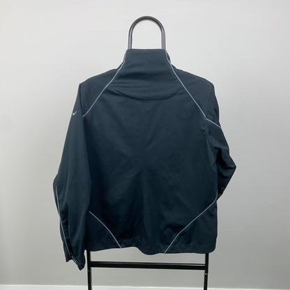 00s Nike Golf Piping Windbreaker Jacket Black Medium